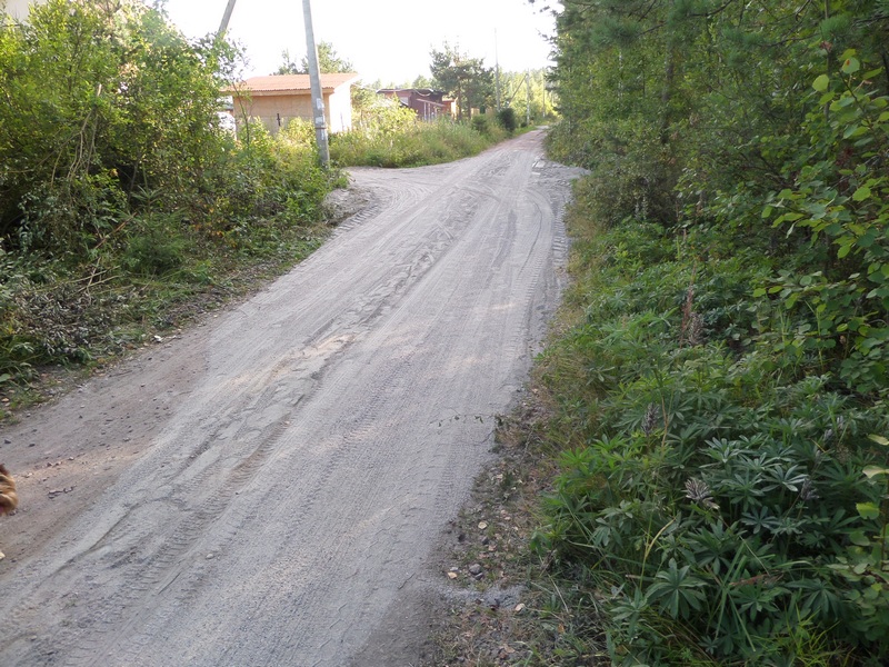 Отсыпка дорог в СНТ "Контур" 22.08.2015 года