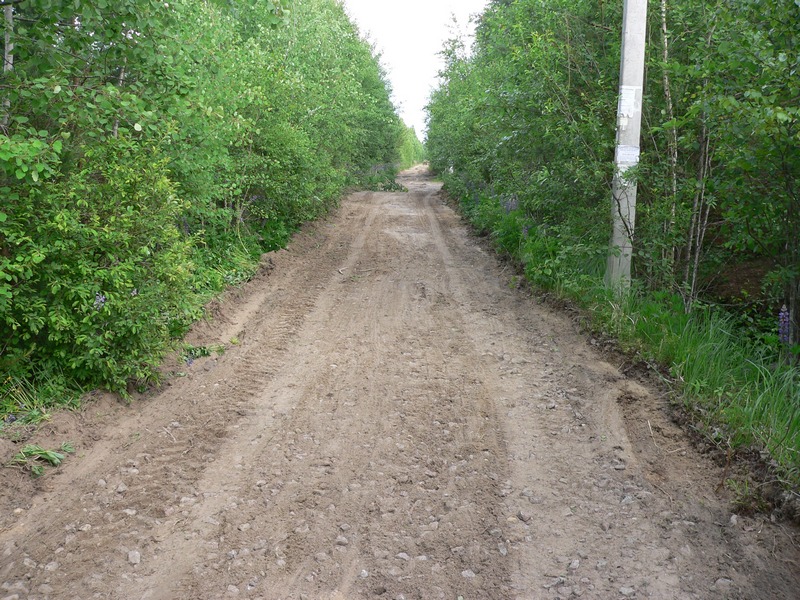 Грейдерование дорог в СНТ "Контур" летом 2011 года